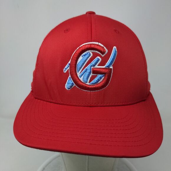 Richardson Men's Fitted Hat PTS 30 Red Size XS-S Embroidered G Logo - Picture 2 of 7